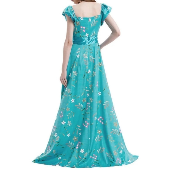 Enchanted 2 Giselle Cosplay Blue Costume Dress Outfits Halloween Carnival Suit - Picture 4 of 4